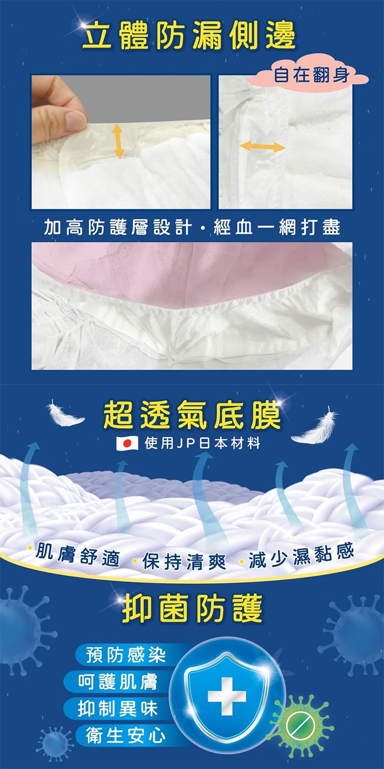 涼感 防漏 抑菌 涼感 抑菌 超薄