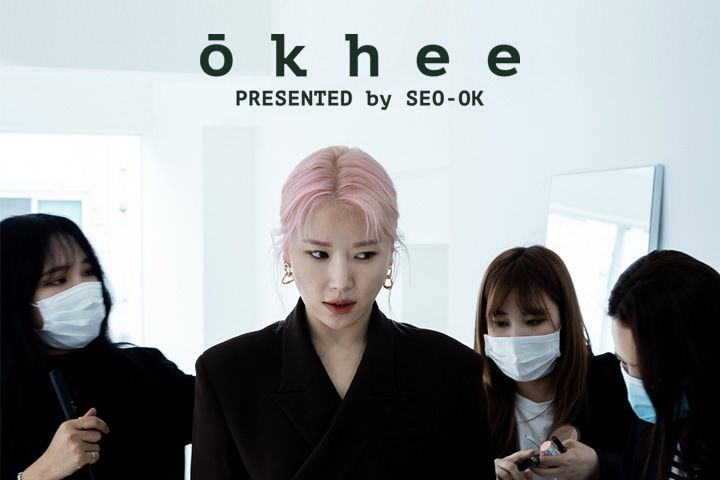 okhee 韓國 韓國 蜜粉刷 斜角 韓國