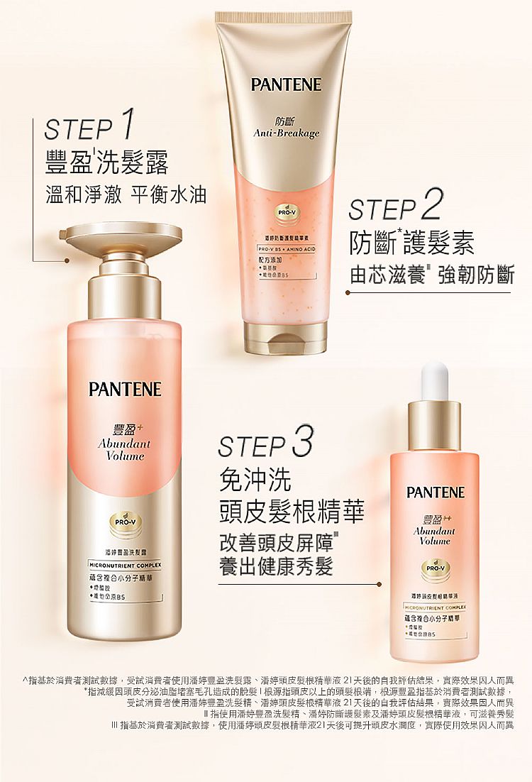 豐盈 洗髮精 豐盈 洗髮露 PANTENE 洗髮精