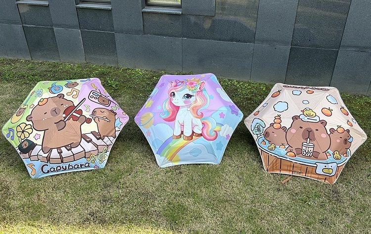 自動 雨傘 雨傘 晴雨兩用 兒童 安全鎖