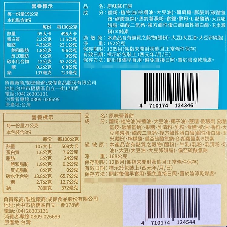 奶素 餅乾 獨立包裝 餅乾 奶素 盛香珍