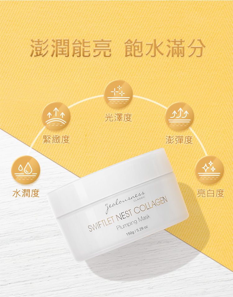 面膜 補水 豐潤 面膜 膠原蛋白 面膜