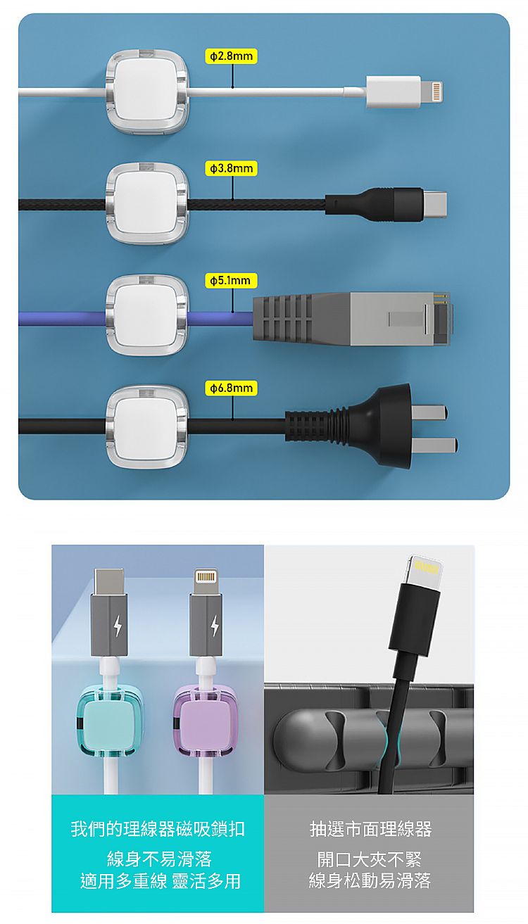 固定器 收納 捲線器 收納 電線 固定器