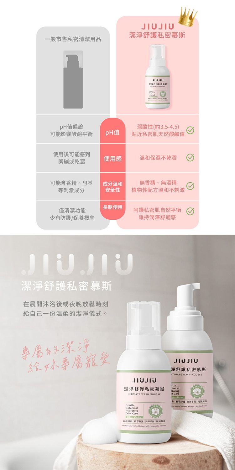 溫和 保濕 弱酸性 溫和 保濕 JIUJIU
