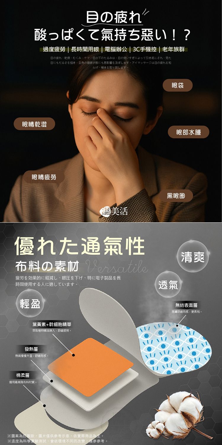 熱敷 眼罩 japan 暖暖包 蒸汽 眼罩