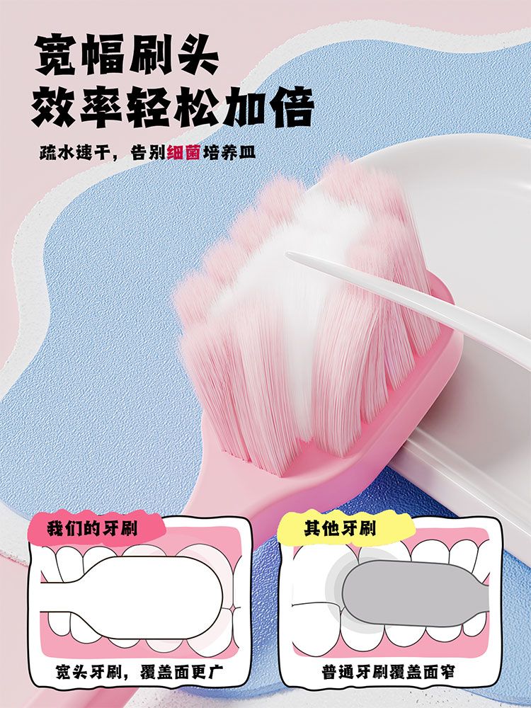 軟刷毛 牙刷 牙刷 刷毛