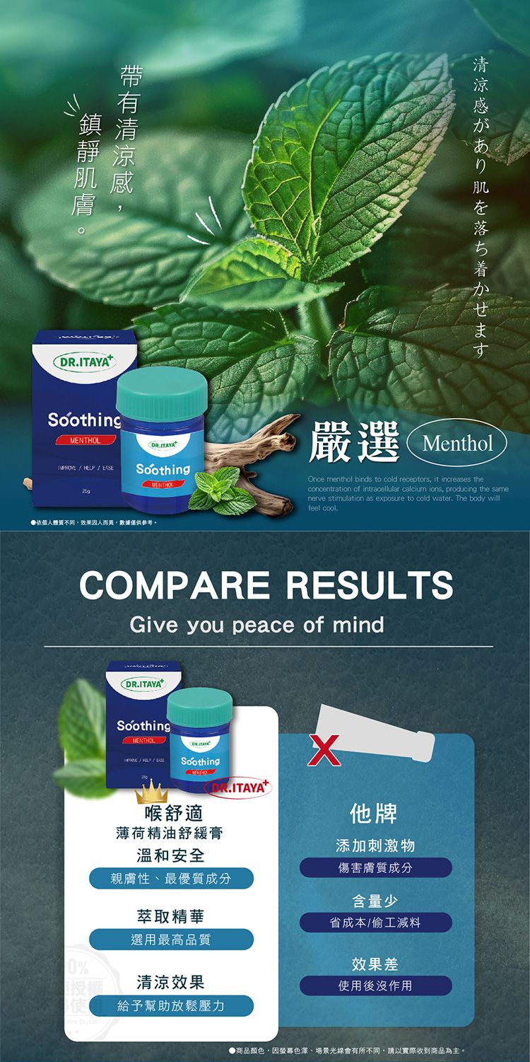 清涼 薄荷 台灣製造 DR.ITAYA 台灣製造 草本