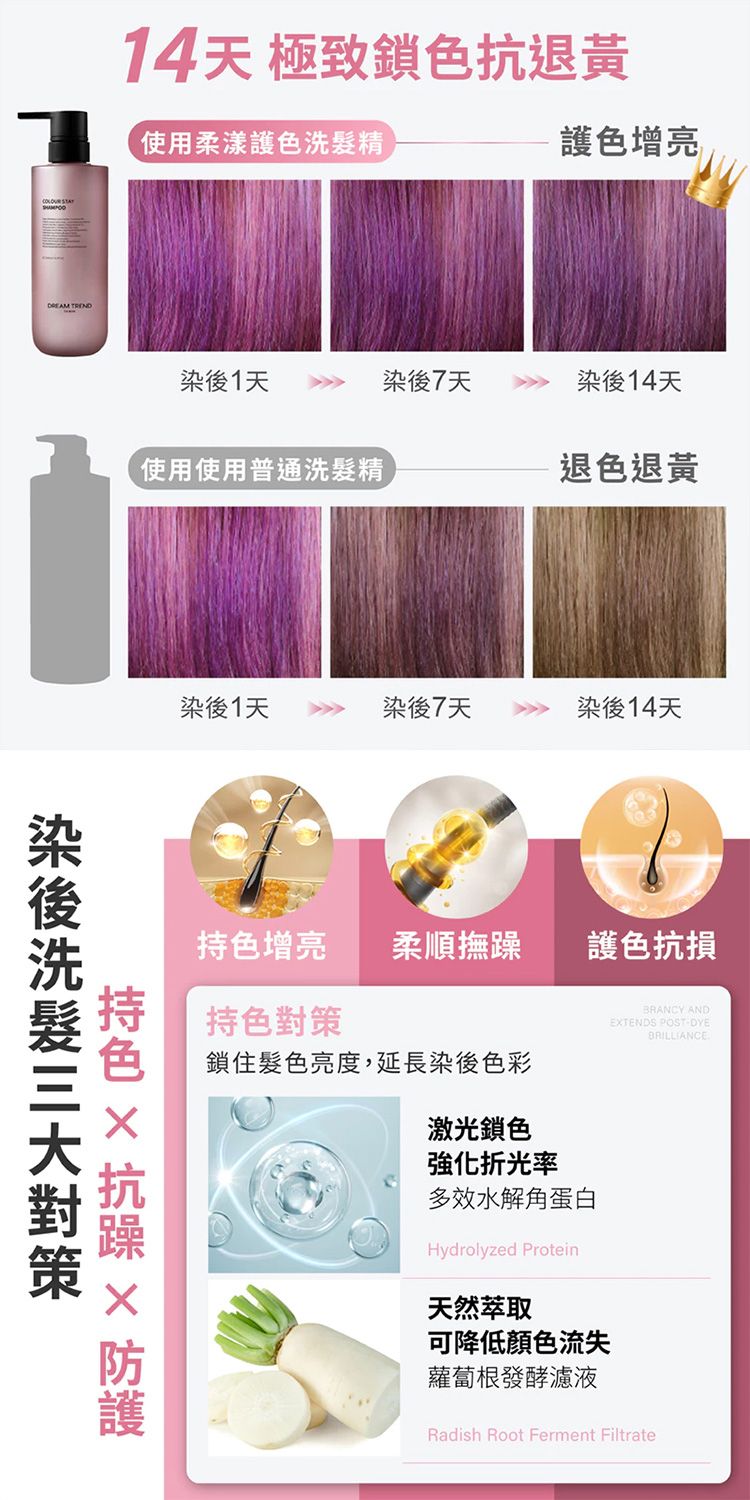 護色 洗髮精 無矽靈 洗髮精 修復 洗髮精