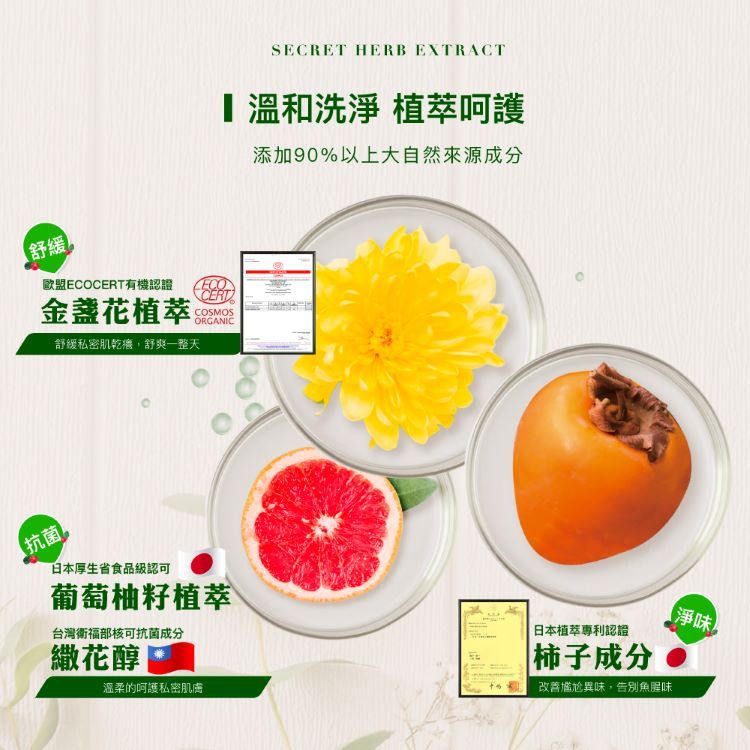 溫和 清潔 溫和 草本 溫和 抗菌