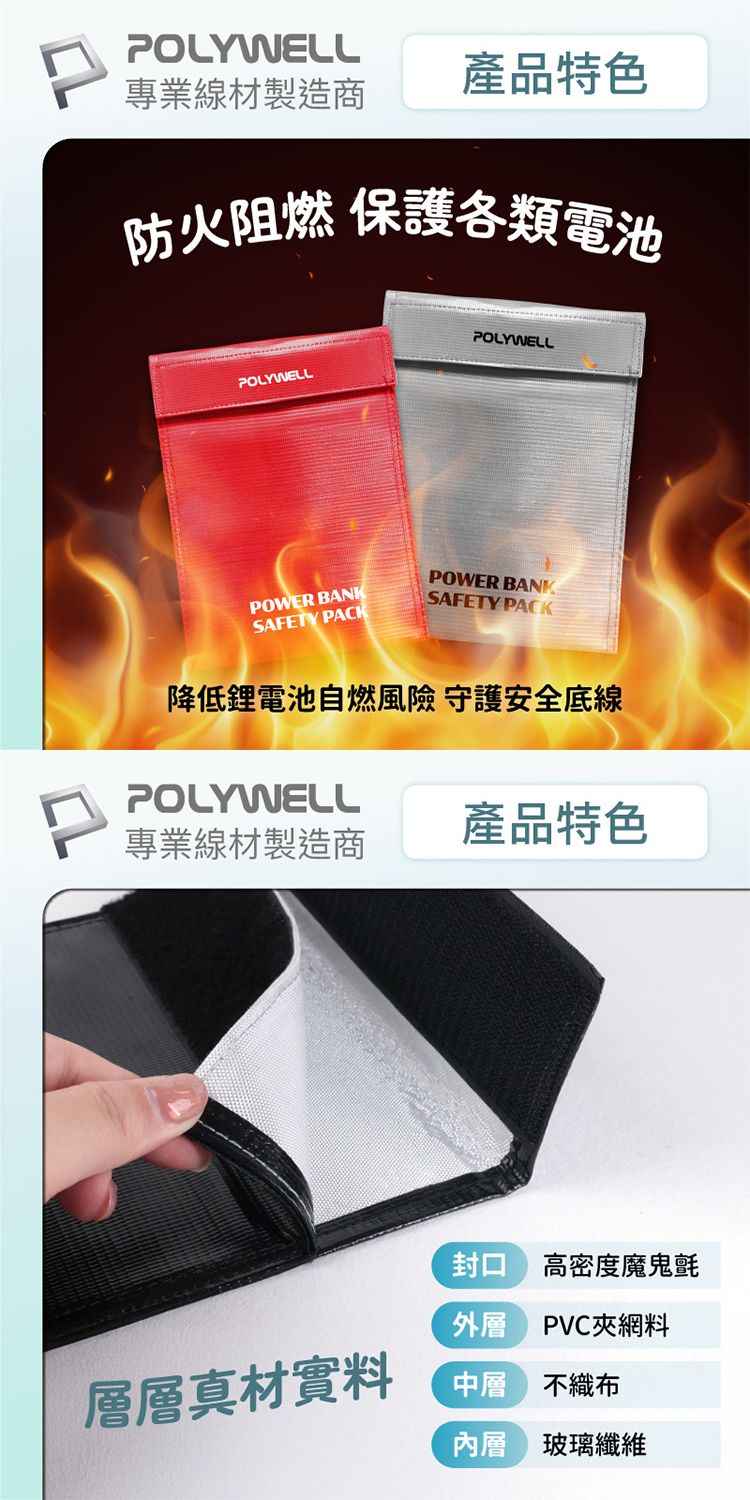 收納包 Polywell 收納包 防火 收納包 防火材質