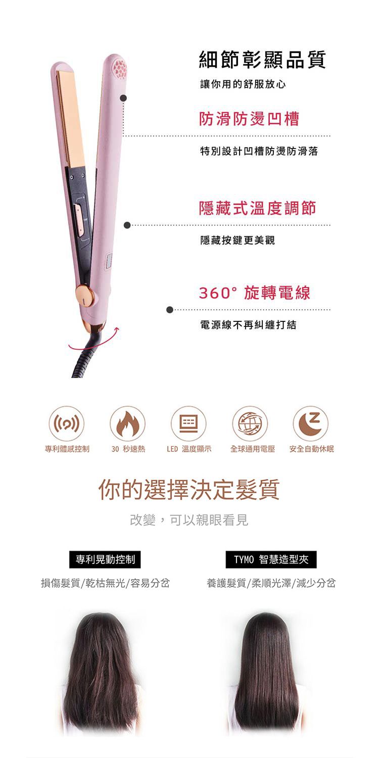 造型器 TYMO 離子夾 快速加熱