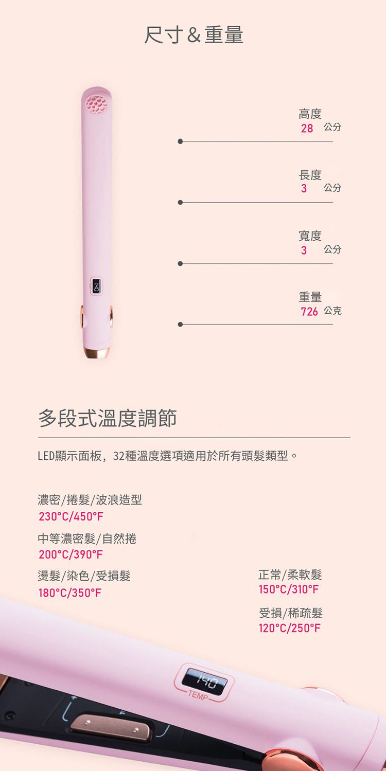 造型器 TYMO 離子夾 快速加熱