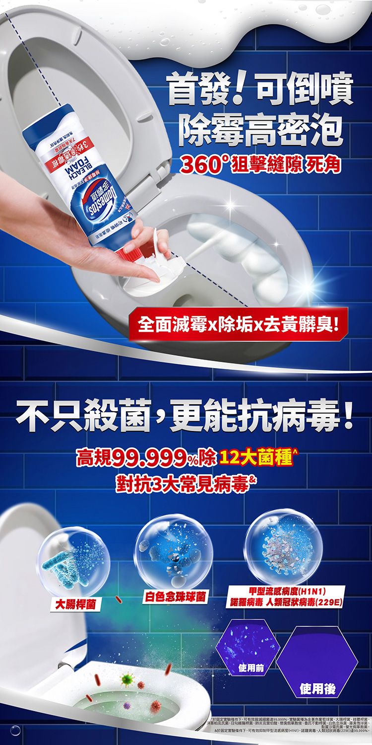 強效 Domestos 除霉 清潔劑 去汙 清潔