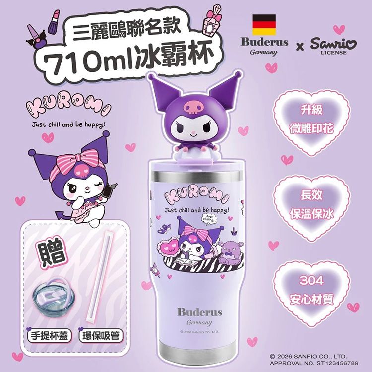 提把 酷洛米 直飲 吸管 提把 三麗鷗