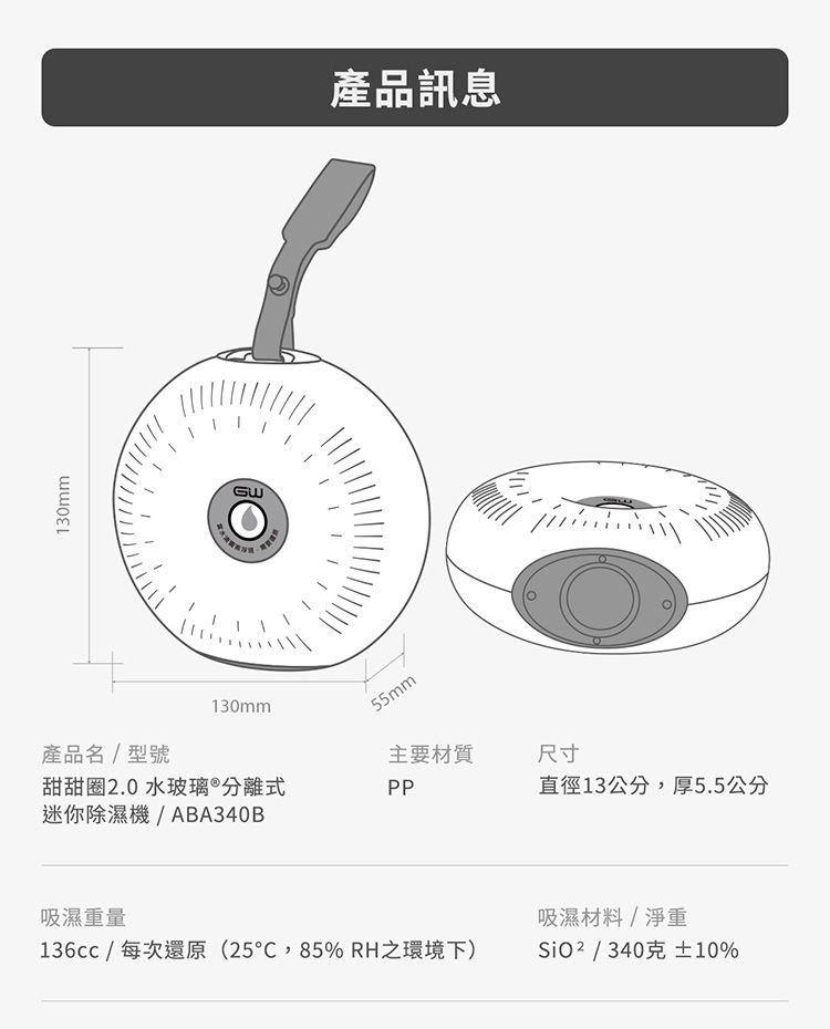 GW 除濕 GW 除濕機 水玻璃 除濕機