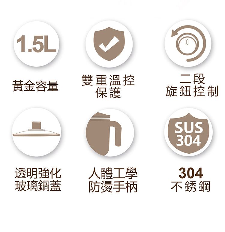 多功能 美食鍋 防燙 美食鍋 HTT 美食鍋