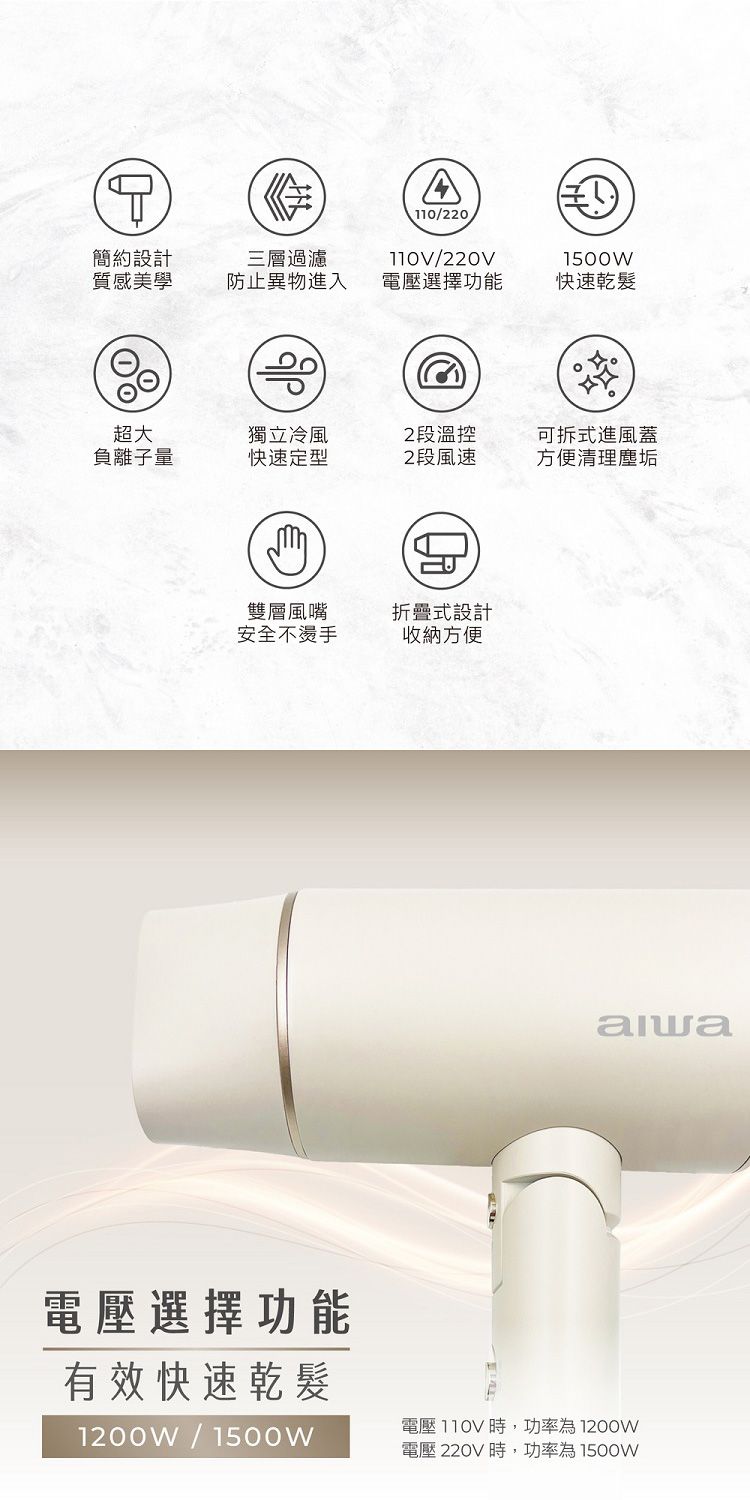 負離子 吹風機 摺疊 吹風機 摺疊 負離子
