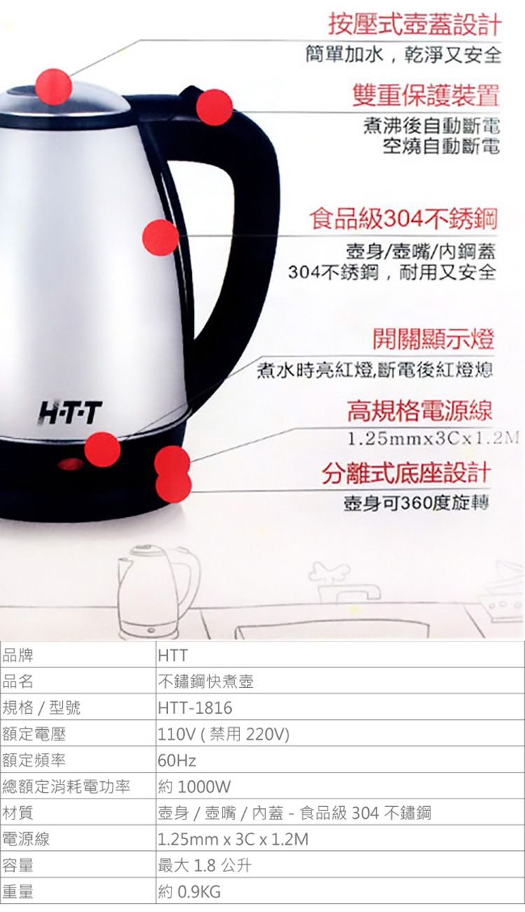 溫控 快煮壺 不鏽鋼 快煮壺 電茶壺 304不鏽鋼