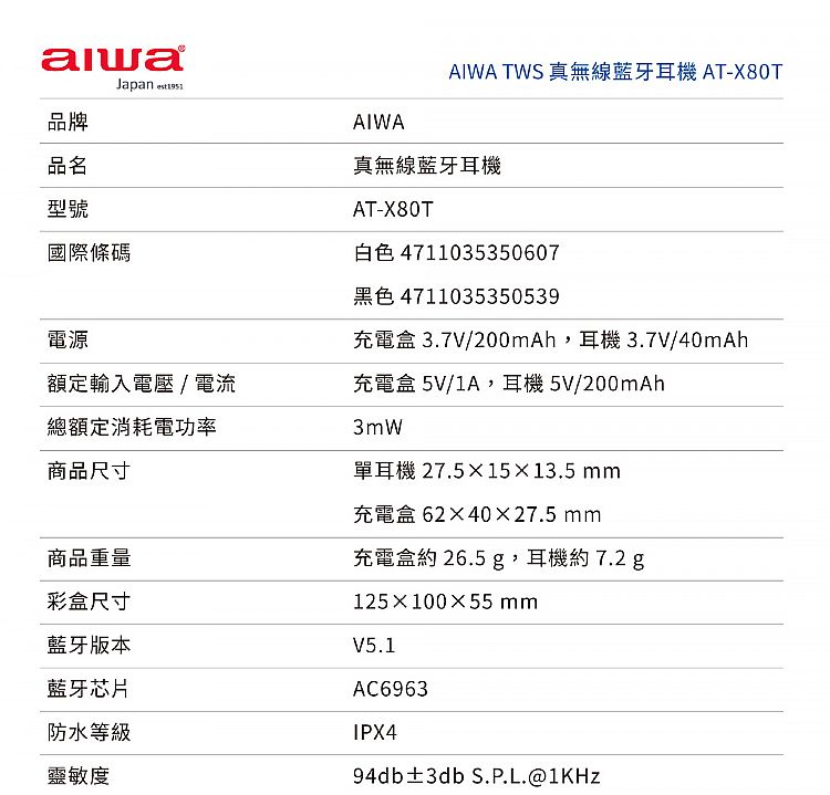 20260709174048230_750_0_80.jpg aiwa 耳機 aiwa 藍芽耳機 通話 耳機