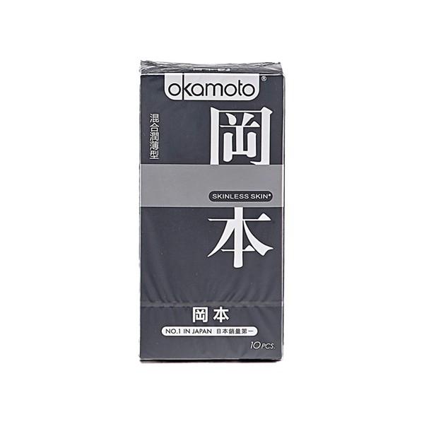 日本 okamoto 岡本~衛生套(10入)混合潤薄型  保險套