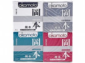 日本 okamoto 岡本~OK浪漫繽紛組(3入x4盒)  保險套