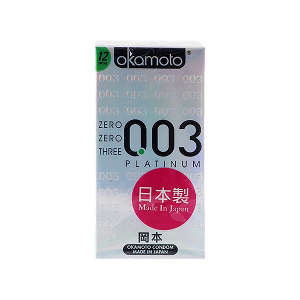 日本 okamoto 岡本~003衛生套(極薄型)12入 保險套