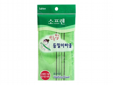 韓國 Sofrien~背部去角質搓澡巾(長條款)1入  搓仙