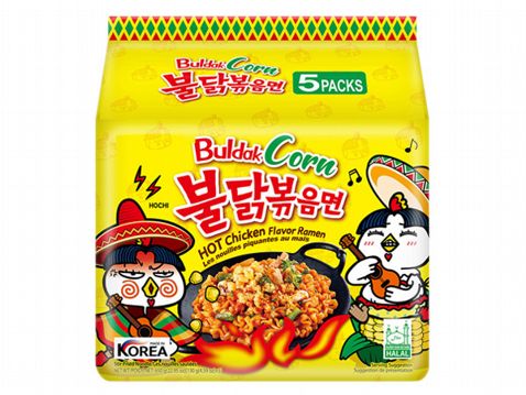 韓國 火辣雞肉風味鐵板炒麵(墨西哥玉米風味)130gx5包(整袋裝)
