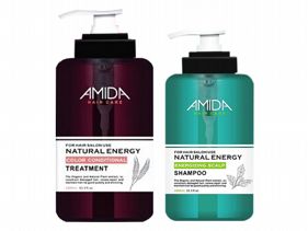 Amida蜜拉蛋白護髮素1000ml+平衡洗髮精250ml