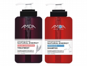 Amida 蜜拉~胺基酸洗髮精1000ml+角質蛋白護髮素250ml