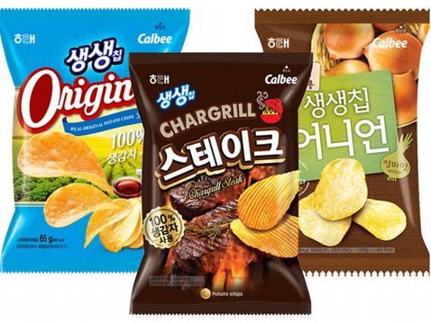 韓國海太 Calbee生生洋芋片 1包入 原味 洋蔥 烤牛排風味3款可選 零嘴 團購 小三美日 平價美妝