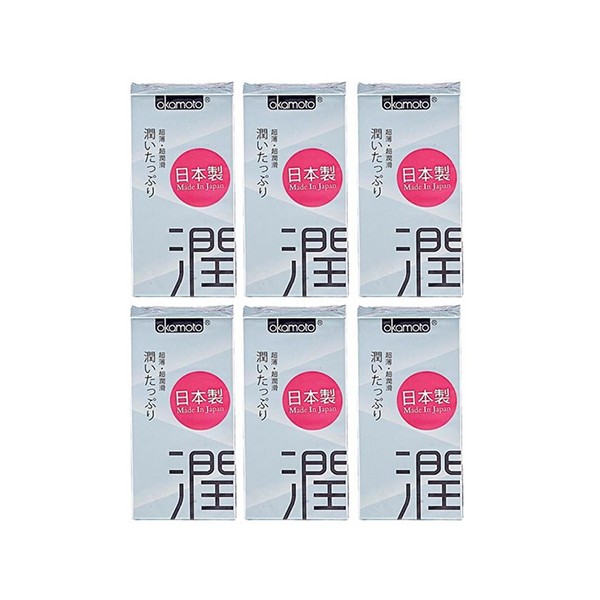日本 okamoto 岡本~CITY衛生套(10入)極潤型 x6盒保險套 組合款  保險套