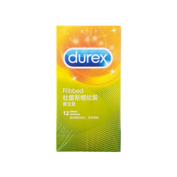 Durex 杜蕾斯~螺紋裝衛生套(12入)  保險套