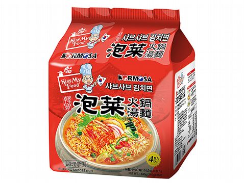 韓國 KORMOSA~ 泡菜火鍋湯麵(110g*4入/整袋裝)