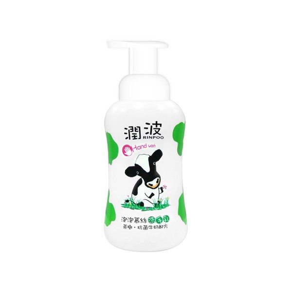 Rinpoo潤波~茶樹抗菌牛奶泡泡慕絲洗手乳(300ml)