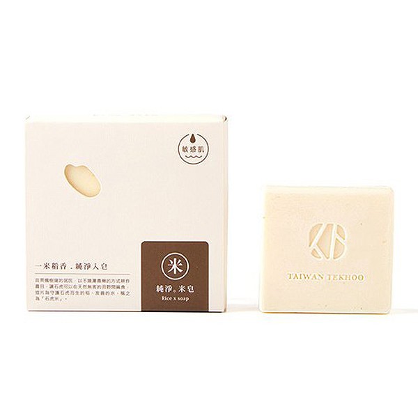 臺灣茶摳~純淨米皂(120g)  肥皂／香皂