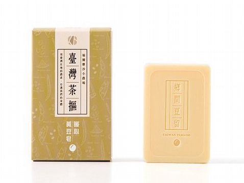 臺灣茶摳~黃豆皂(100g)  肥皂／香皂