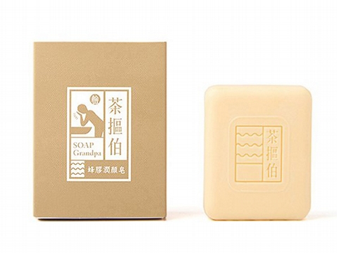 臺灣茶摳~茶摳伯蜂膠潤顏皂(130g)  肥皂／香皂