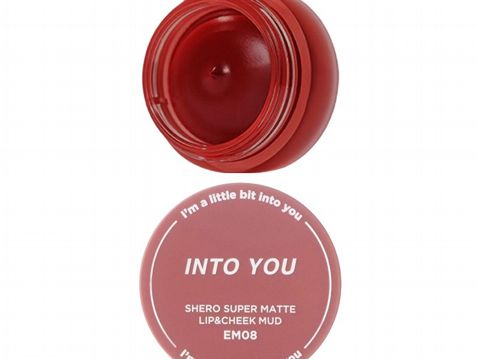 INTO YOU~女主角致霧唇頰兩用唇泥(5g) EM08赤陶土色