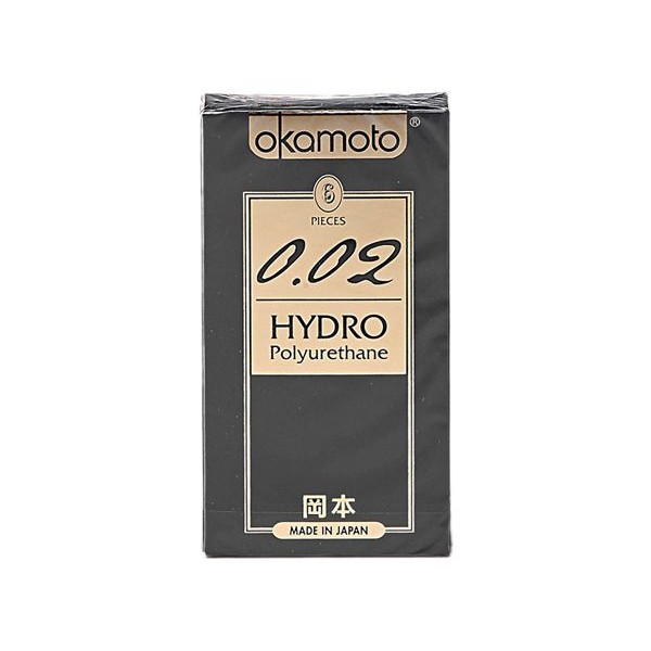 日本 okamoto 岡本~0.02 HYDRO衛生套(6入)  保險套