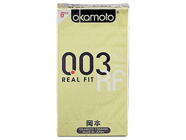 日本 okamoto 岡本~3D曲線003衛生套(6入)  保險套
