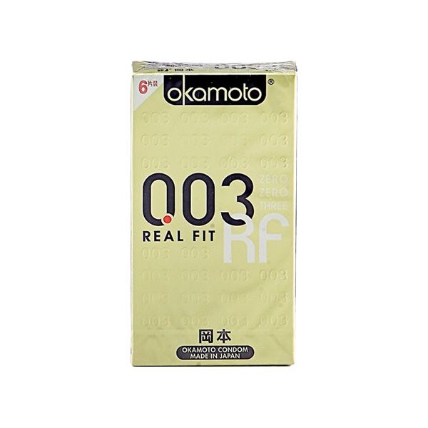 日本 okamoto 岡本~3D曲線003衛生套(6入)  保險套