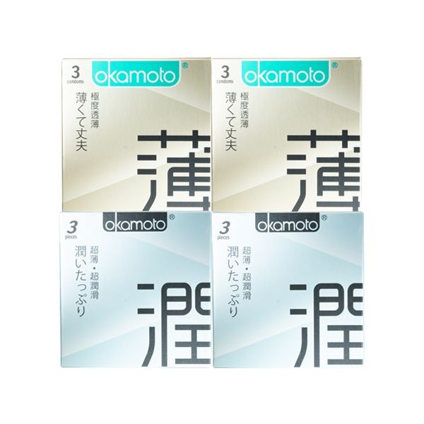 日本 okamoto 岡本~CITY衛生套(3入x4盒) 保險套