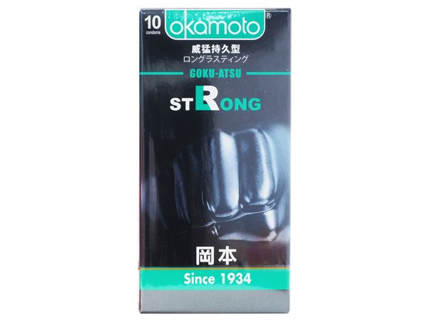 日本 okamoto 岡本~衛生套(STRONG威猛持久型)10入  保險套