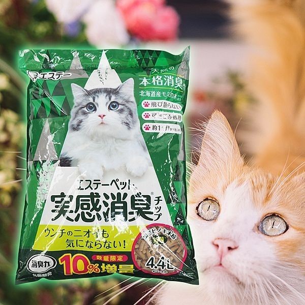 優惠款 日本 ST雞仔牌~實感消臭貓用針葉樹松木砂(4.4L) NG品 ※限宅配