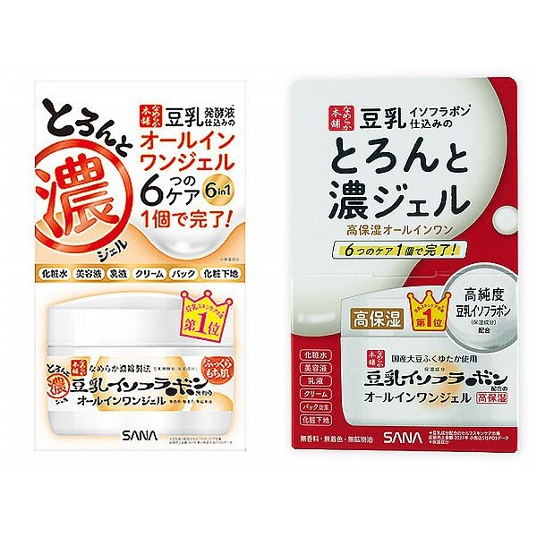 SANA 莎娜~豆乳美肌多效保濕凝膠霜(100g) 一般型／濃潤型 2款可選