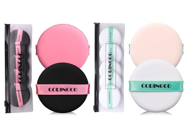 韓國 Coringco~氣墊粉撲5入組(附夾鏈袋) 兩款可選