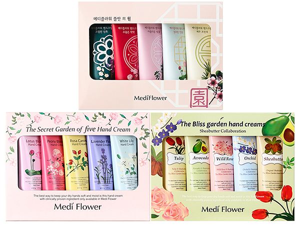 韓國 Medi Flower~秘密花園／幸福花園護手霜禮盒(50g x 5入) 款式可選 祕密花園