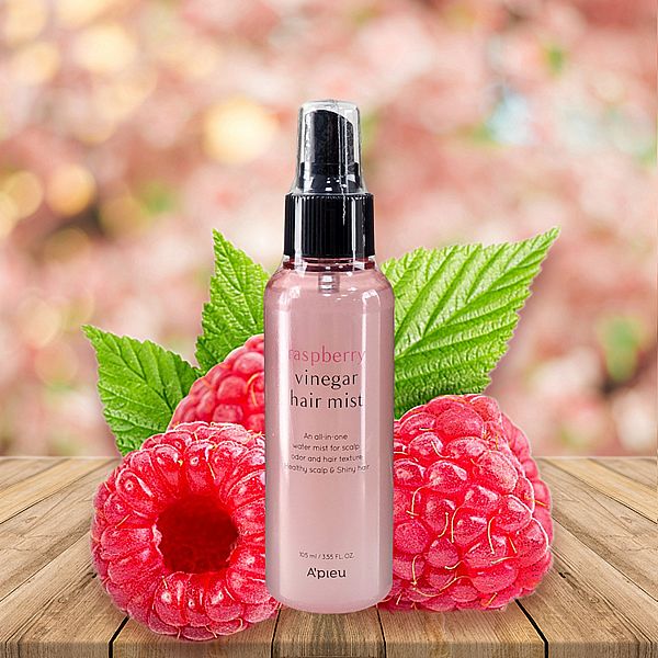 韓國 Apieu~覆盆莓頭皮果醋髮妝噴霧(105ml)