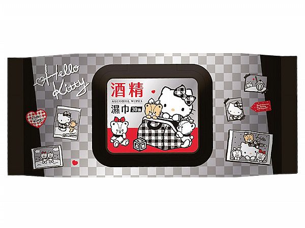 Hello Kitty~酒精濕巾(加蓋30抽)  三麗鷗授權